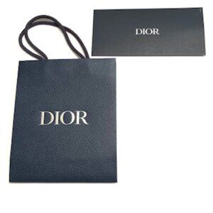 Dior Navy Blue Paper Gift Bag  with flat  envelope (see photo)